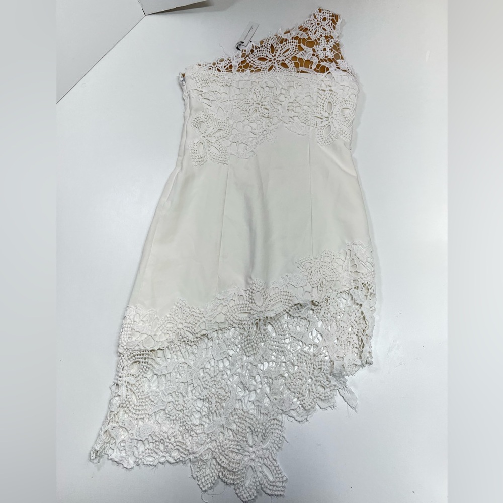 Lovers + Friends Yazmin Dress White Lace Size Small New With Tags - Picture 4 of 14